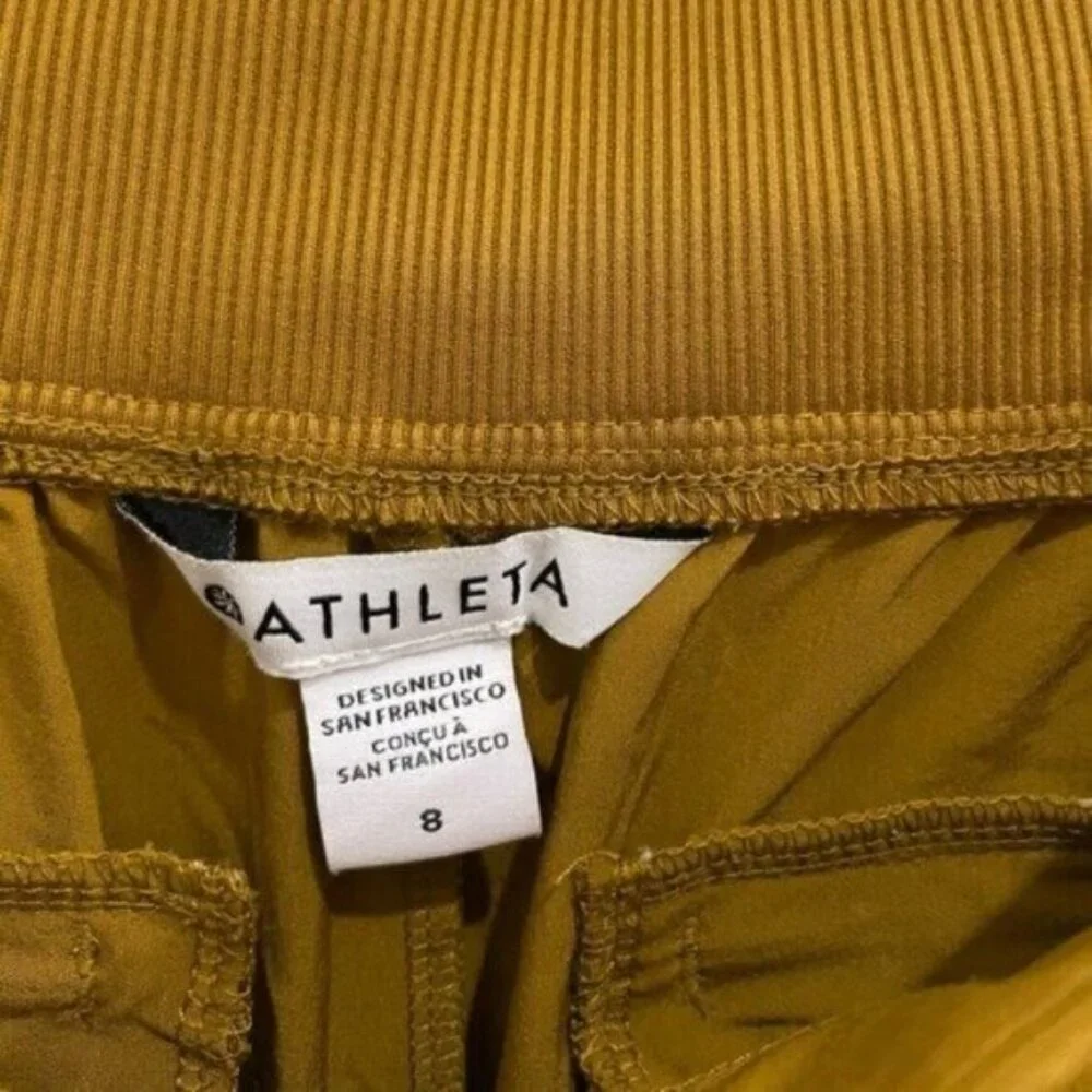 Athleta Brooklyn Ankle Pants Athleisure Preppy Neutral Stretch Straight Leg - Picture 7 of 10
